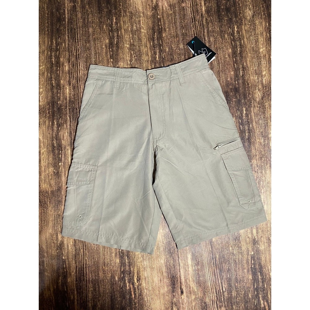 14/16 Burnside khaki Cargo Shorts New